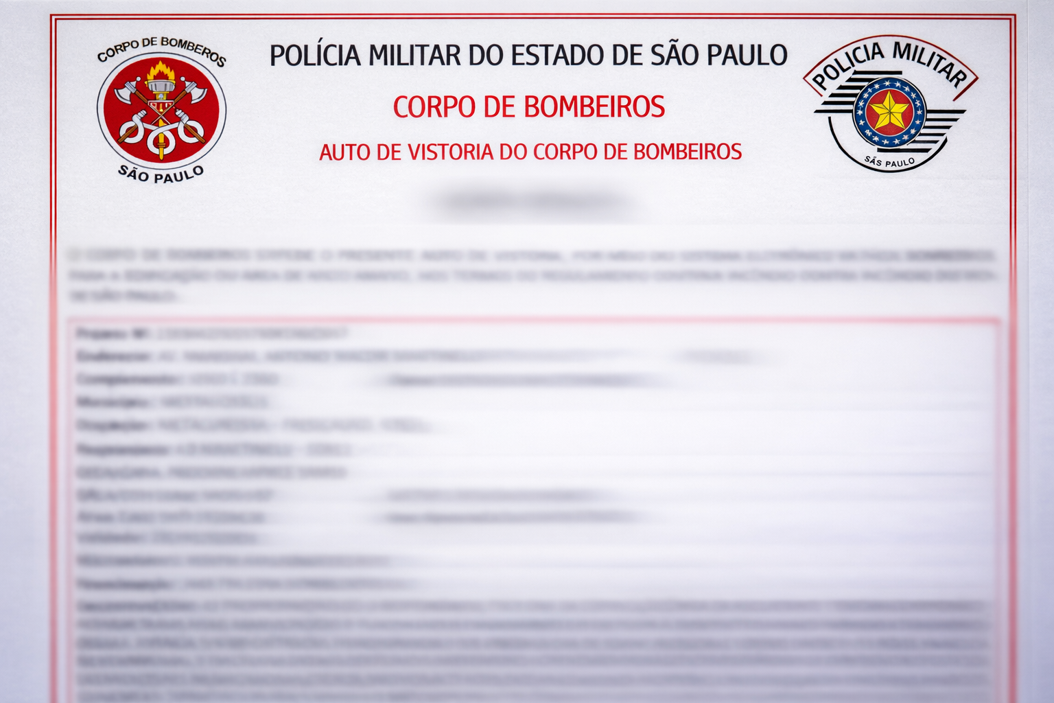 EMISSÃO E RENOVAÇÃO DE AVCB